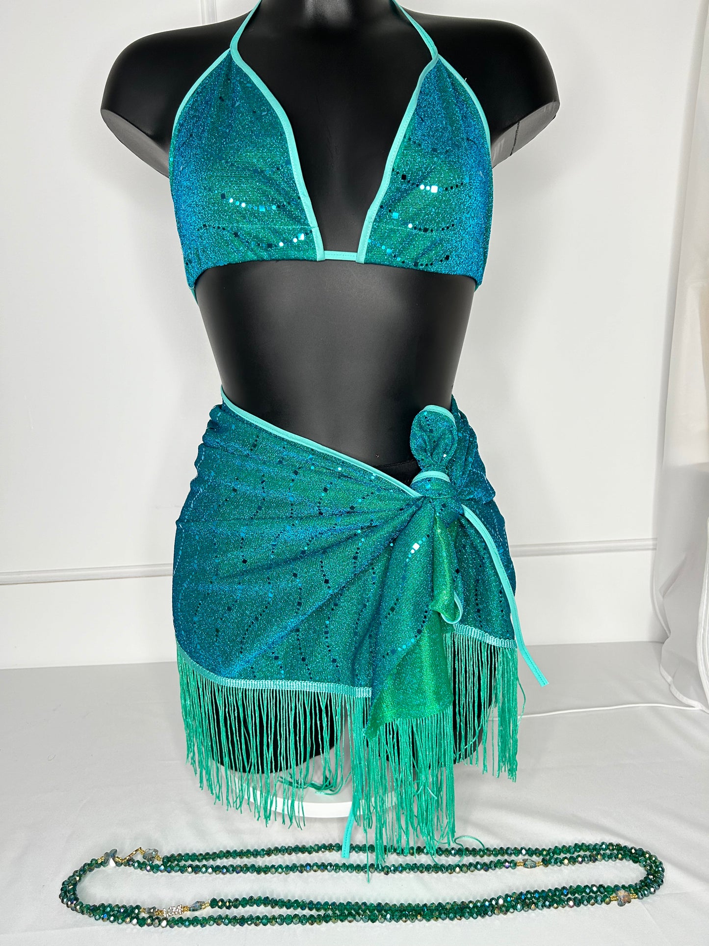 Ensemble Sexy - vert bleu