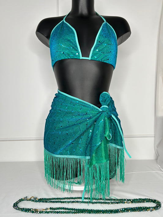 Ensemble Sexy - vert bleu