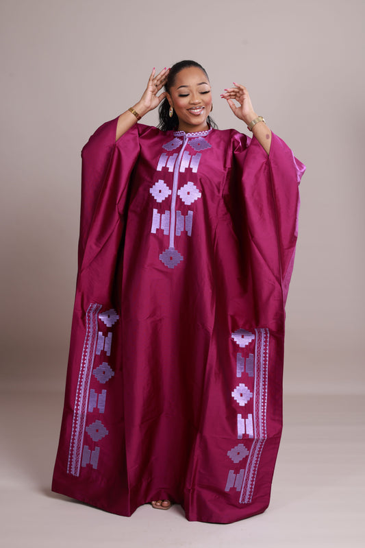 Grand Boubou - Shantung rose